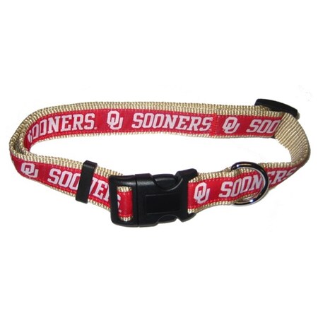 Pets First Oklahoma Sooners Pet Collar by Pets First - Large PFOK3036-0003